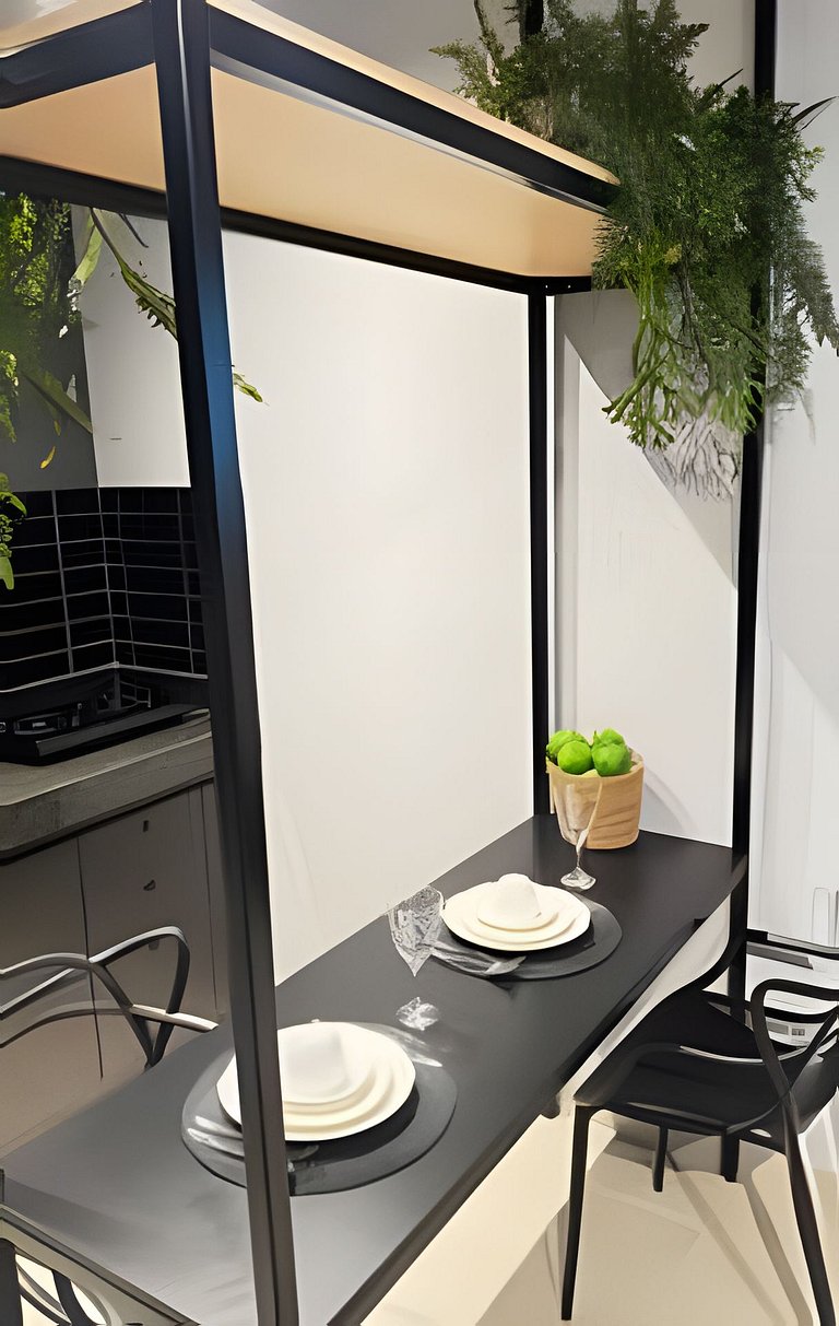 Studio moderno para duas pessoas casal