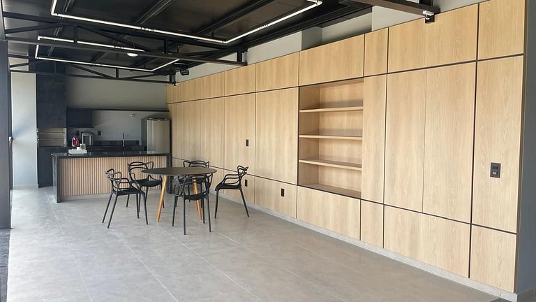 Studio moderno para duas pessoas casal